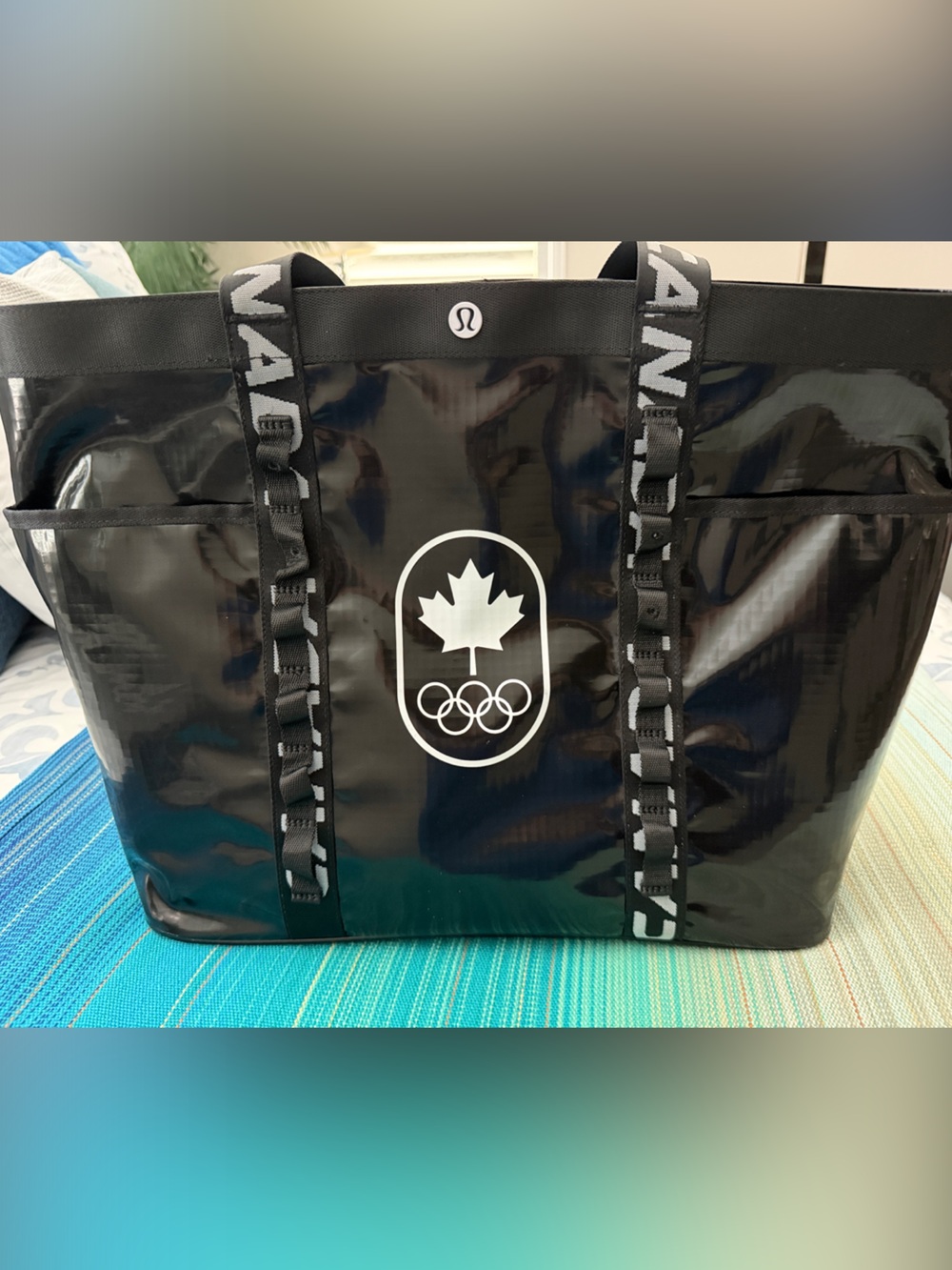 Canada 🇨🇦 2026 Milan Olympics lululemon athletica Black Maple Leaf Tote